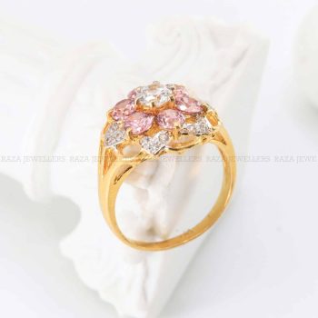 Pink Ruby Gold Ring